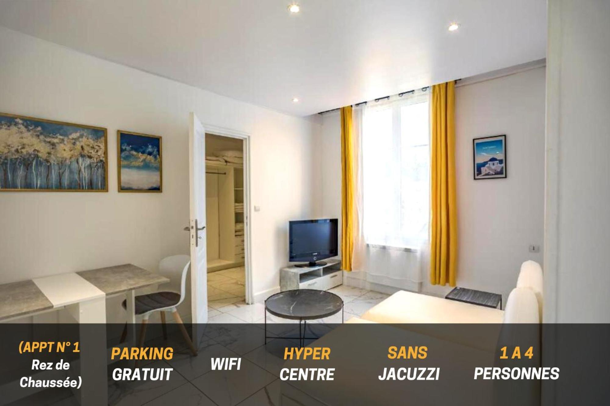 Quartier Des Theatres Centre, Wifi Et Parking - Zen Appart Troyes Ngoại thất bức ảnh